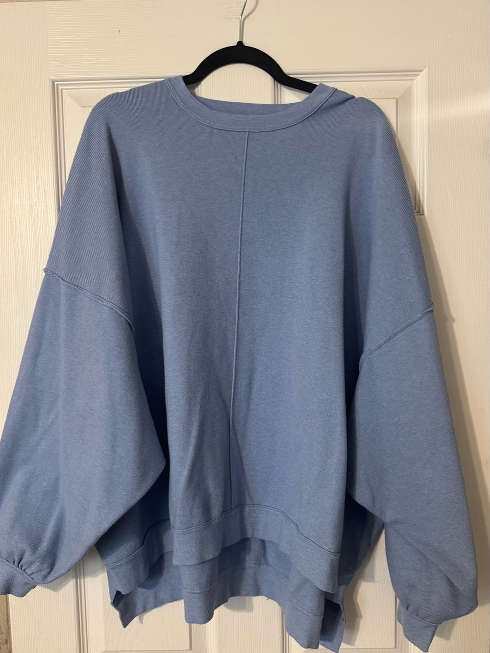 Free People Light Blue Crewneck Sweatshirt